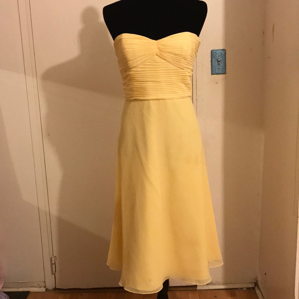 Yellow David's Bridal Dress